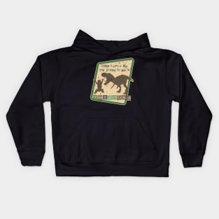 WHEN I GROW UP AM GOING TO BE A DINOSAUR Kids Hoodie